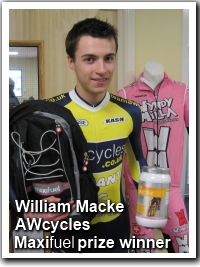 photo of maxifuel prize winner William Macke - AWCycles