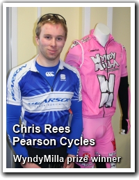 photo of Chris Rees - Pearson Cycles - wyndymilla prize winner