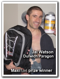 photo of Jai Watson (Dulwich Paragon ) winner of the Maxifuel prize