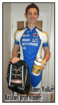 Maxifuel prize winner James Walker