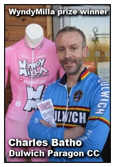 WyndyMilla prize winner Charles Batho (Dulwich Paragon CC)