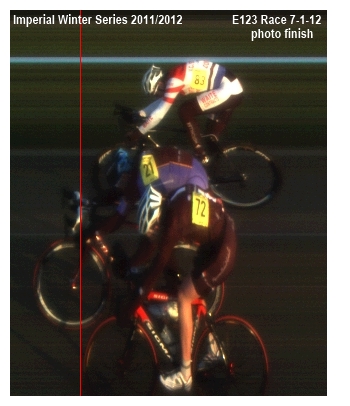 photo finish photo - Jamie Pine [21] (London Dynamo), Andy Betts [72] (Felt Colbornes RT), Jerone Walters [83] (VC St Raphael)  