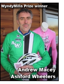 WyndyMilla prize winner Andrew Macey (Ashford Wheelers)