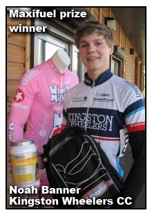 MaxiFuel prize winner Noah Banner (Kingston Wheelers cc)
