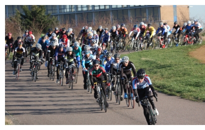 photo of Racing in the 4th cats