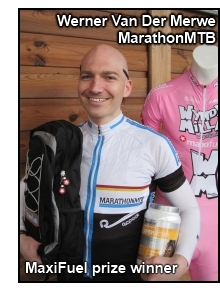photo of Maxifuel prize winner Werner Van Der Merwe (MarathonMTB)