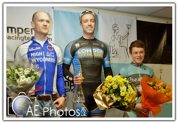 photo Imperial Winter Series 2011/2012 series winner Jamie Pine, 2nd Steve Golla, 3rd Rory Townsend 