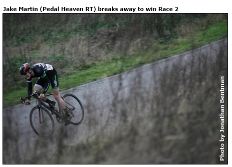  Photo : Jake Martin (Pedal Heaven RT) winner E123 - Imperial Winter Series 2013/2014 Race 2 photo by Jonathan Bentman
