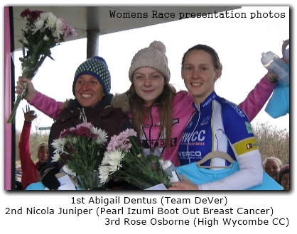 click here to view racing photos  
in the Imperial Winter Series Womens E123 presentation photos
