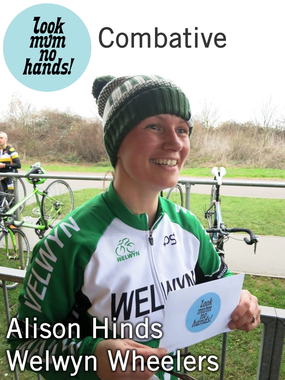 Alison Hinds (Welwyn Wheelers CC) wins Combative Womans 4th Cat - Dinner for 2 at Look Mum No Hands LMNH