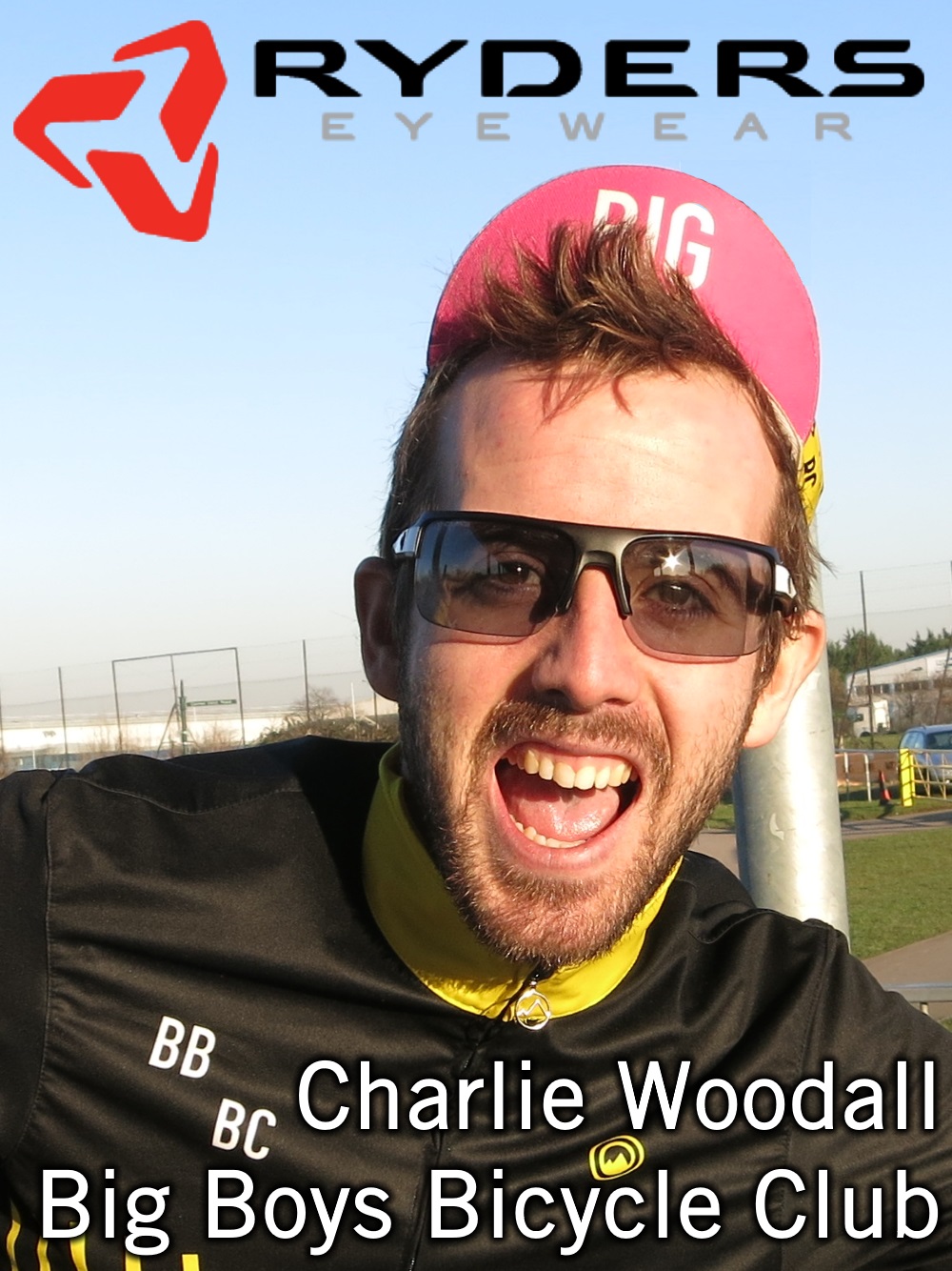 Charlie Woodall (Big Boys Bicycle Club) wears Sevenths Ryders Eyewear now he's become a 3rd Cat
