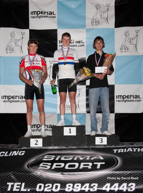 Winner Erick Rowsell, 2nd Andrew Fenn, 3rd Alexander King